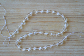Bergkristall facettierte runde Tropfen ca. 8 x 12 mm A klasse