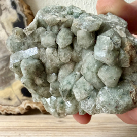 Bergkristal met Chloriet cluster