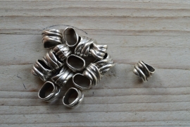 Metalen leerschuiver ca. 10 x 14 mm per stuk