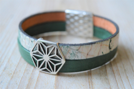 DIY Pakket Armband met magneet en schuiver Groen