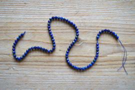 Natuurlijke Lapis Lazuli gefacetteerde ronde kralen ca. 4 mm