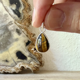 Sterling zilver hangertje met Tijgeroog