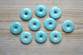 Donut Braziliaanse Amazoniet ca. 30 mm per stuk