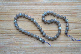 Labradoriet gefacetteerde ronde kralen ca. 8 mm AA klasse