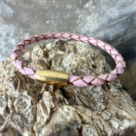 RVS Gold plated magneetsluiting 4 mm ca. 6 x 14 mm