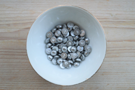 Muschelkern coin cabochon Silber ca. 10 mm