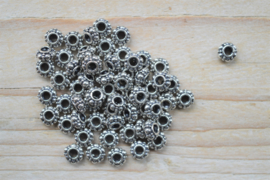Spacer sterling zilver ca. 6,3 mm (per 5)