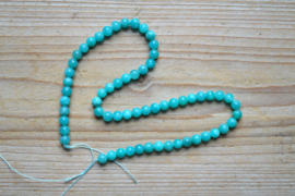 Braziliaanse amazoniet ronde kralen ca. 6 mm A klasse