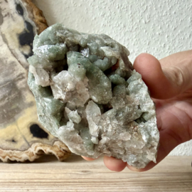 Bergkristal met Chloriet cluster