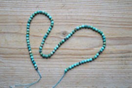 Hubei Turkoois gefacetteerde ronde kralen ca. 4 mm (seedbeads)