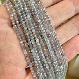 Labradorit facettierte runde Perlen ca. 2 mm (seedbeads)