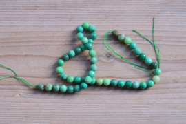 Grün Gras Achat facettierte runde Perlen 8 mm