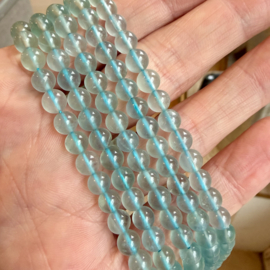 Blauwe Fluoriet ronde kralen ca. 6 mm A klasse