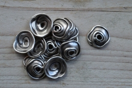 Metalen kraalkap ca. 20 mm per 4 stuks