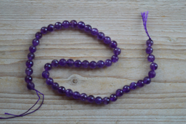 Amethyst facettierte runde Perlen 8 mm AB klasse