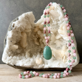 Rhodoniet-Rozenkwarts-Aventurijn Mala