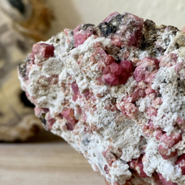 Rhodoliet/Framboos Granaat cluster