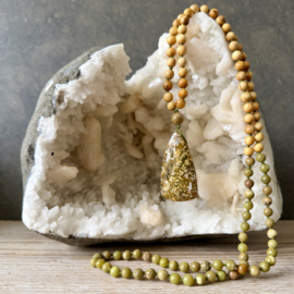 Groene Opaal en Palo Santo  Mala