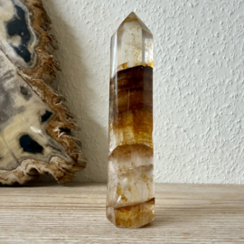 Limonietkwarts/Golden Healer gepolijste toren