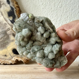 Bergkristal met Chloriet cluster