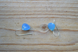 Sterling zilver Oorbellen met Chalcedoon (gekleurd)
