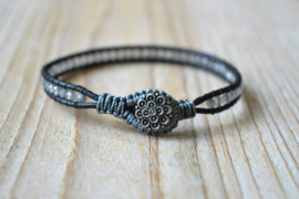Armband met 3 mm facet Labradoriet