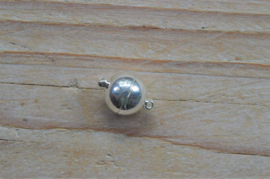 Metalen Bolmagneet verzilverd diameter 12 mm