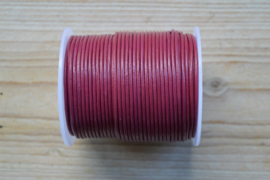 Rundleer 2 mm Fuchsia per meter