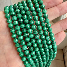 Malachiet ronde kralen ca. 6 mm A klasse