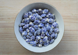 Delft Blaue Perle Flach mit Schmetterling ca. 12 x 16 mm (pro Stück)