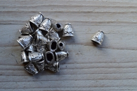 Metalen kraalkap ca. 11 x 12 mm per 2 stuks
