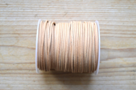 Rundleer 2 mm Naturel per meter