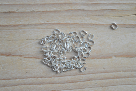 Draadbeschermers sterling zilver ca. 1 x 4 mm per 2 stuks