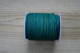 Rundleer 2 mm Vintage Turquoise per meter