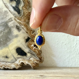 Verguld Sterling zilver hangertje met Lapis Lazuli