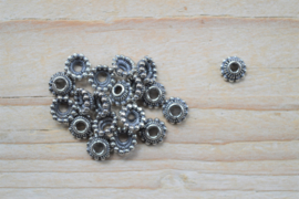 Perlenkap Sterling Silber ca. 7,5 x 7,5 x 3,2 mm pro 2