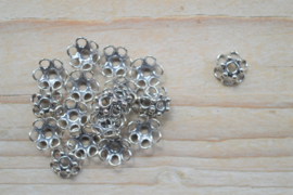 Perlenkap Sterling Silber ca. 9 x 9 x 3,6 mm pro 2