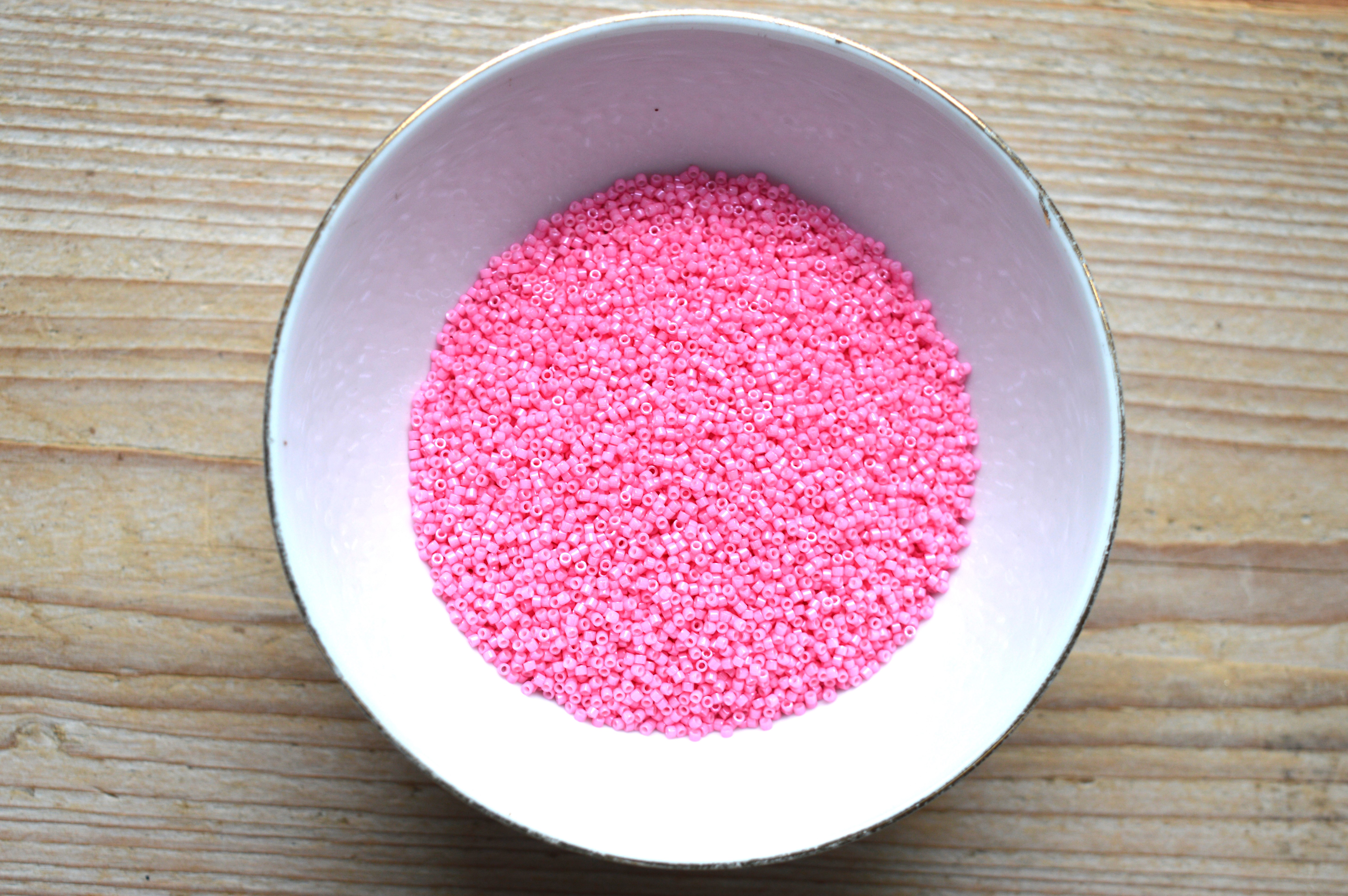 Miyuki Delica’s 11-1371 Opaque Dyed Carnation Pink (per 5 gram)