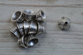 Metalen kraalkap ca. 13 x 18 mm per stuk