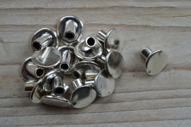 Metalen endkap Knöpfen 4 mm ca. 14 x 16 mm pro stück