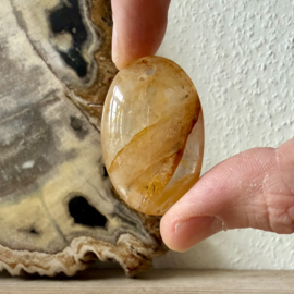 Limoniet Kwarts hanger A ca. 27 x 43 mm