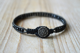 Armband met 3 mm facet Onyx