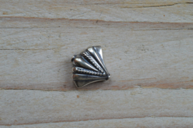 Kraal sterling zilver Schelp ca. 16 x 17 mm