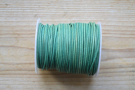 Rundleer 2 mm Vintage Groen per meter