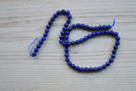 Lapis Lazuli ronde kralen 6 mm (bijgekleurd)