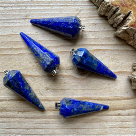 Lapis Lazuli hanger Pendel ca. 15 x 39 mm