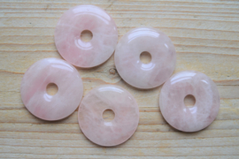 Donut Rozenkwarts ca. 40 mm