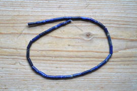 Lapis Lazuli tubes ca. 4 x 13 mm (bijgekleurd)