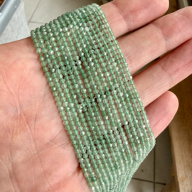 Aventurin facettierte runde Perlen ca. 2 mm (seedbeads)
