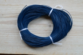 Rundleer 1 mm Donkerblauw per meter